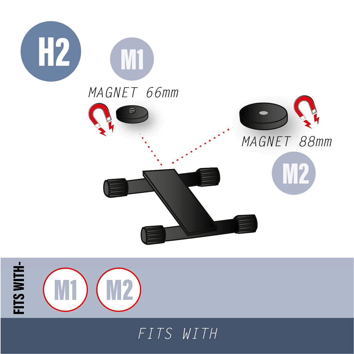 H2-LARGE H STAND (NEW Heavier Version)