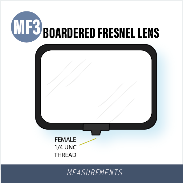 MF3-BORDERED FRESNEL MAGNIFY LENS