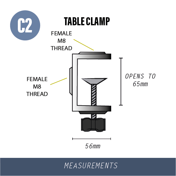 C2-TABLE G CLAMP